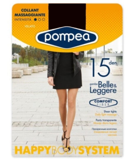 Чорапогащник масажен ефект Pompea HBS 15 Черно