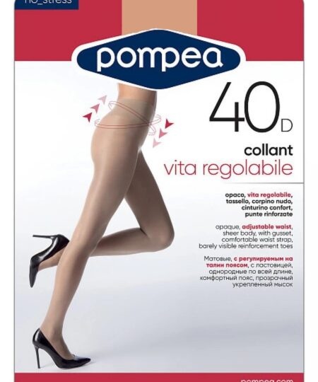 Чорапогащник с регулираща талия 40DEN, Vita Regolabile Pompea
