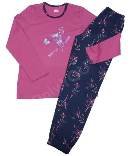 Дамска пижама памук Fucsia