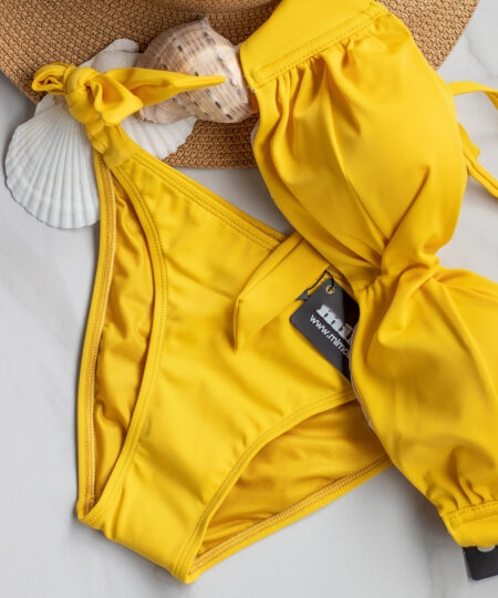 Бански бриджитка Push Up 3890 Yellow