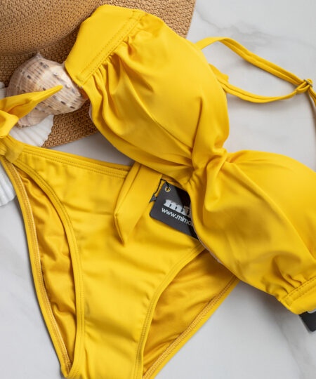 Бански бриджитка Push Up 3890 Yellow