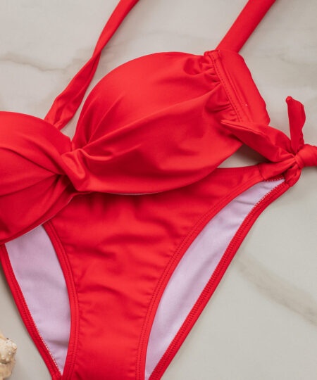 Бански бриджитка Push Up 3890 Red