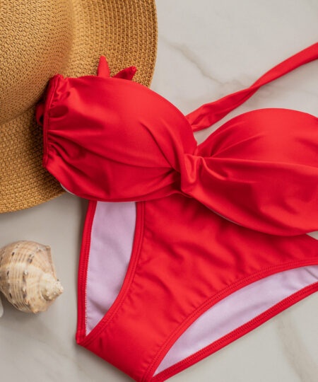 Бански бриджитка Push Up 3890 Red